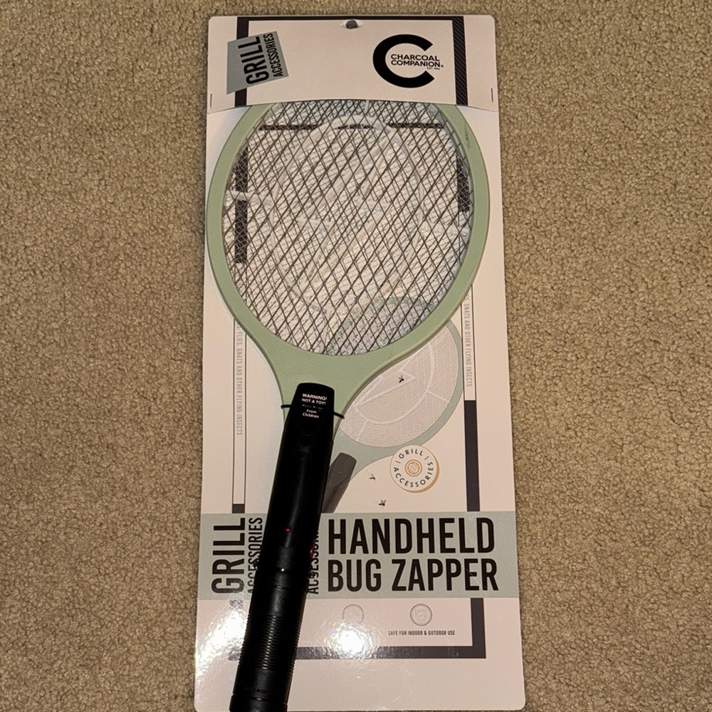 Handheld Bug Zapper - Green, NEW, Summer Necessity